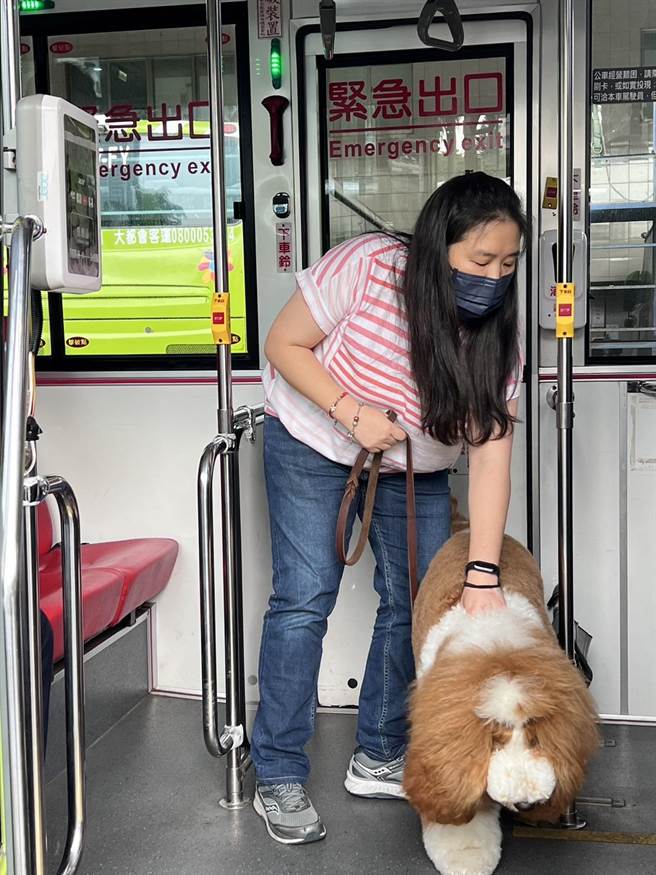 台北市为打造动物友善环境、宠物友善交通，并响应国际宠物日，自11日起试办营驶「平日狗狗友善公车」，方便饲主至前往狗运动公园及狗活动区。（台北市公运处提供／刘彦宜台北传真）