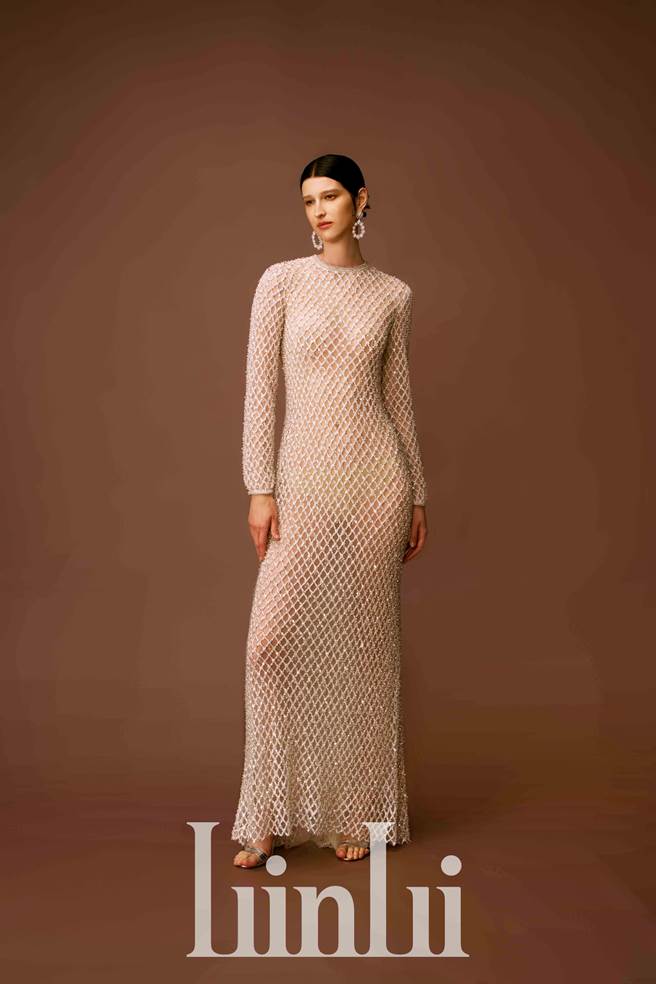 Linli Boutique今年发表的2023春夏高订，以爵士名盘做为发想，带来亮眼的高订新作。（Linli Boutique提供）