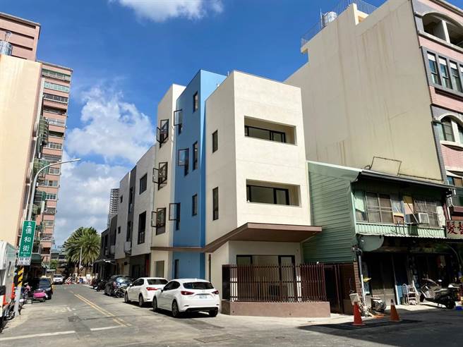 嘉义市北镇街这间透天厝是嘉义市第一件危老重建案。（嘉义市政府提供／吕妍庭嘉义传真）