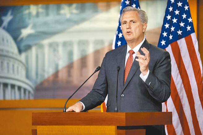 美国眾议院议长麦卡锡。（路透）