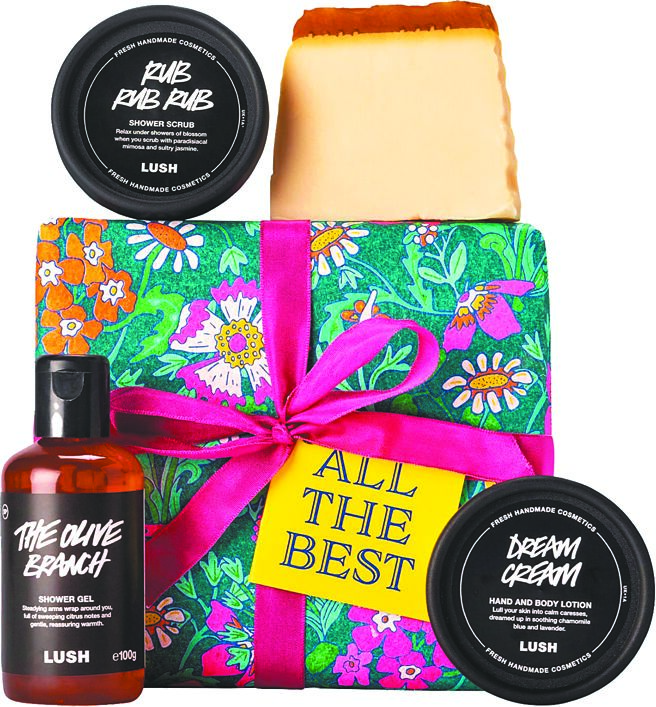 京站的LUSH美好人生礼盒，推荐价1350元。（京站提供）