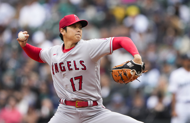 大谷翔平奪下塞季首勝。（美聯社資料照）