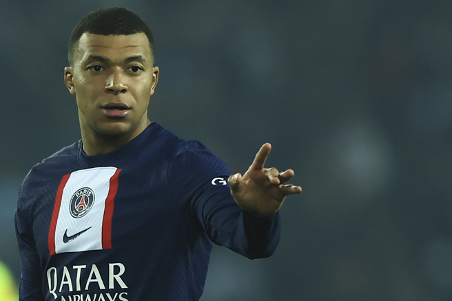 姆巴佩痛批PSG侵犯肖像權。（美聯社資料照）