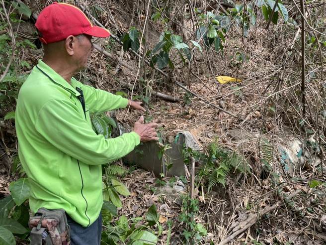 跟著地主腳步登上坡到水源頭。（洪靖宜攝）