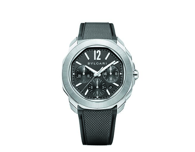 宝格丽Octo Roma计时码表。（BVLGARI提供）