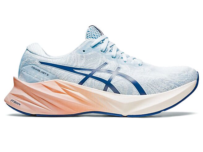 ASICS NAGINO系列NOVABLAST 3女款跑鞋，4580元。（ASICS提供）