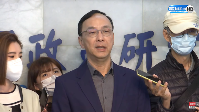 不滿外界對2024國民黨總統候選人各種陰謀論，朱立倫撂重話。（中時即時照片）