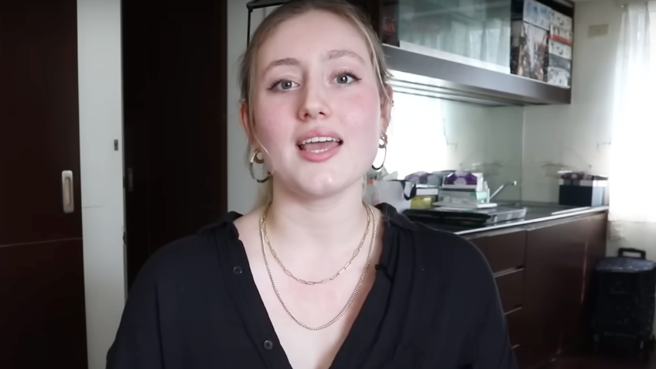 来自法国巴黎的Natasha来台2个月，全家人都想来台湾探望。（图／翻摄自不要闹工作室YouTube）