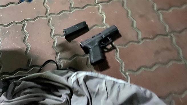 林嫌交出杀人作案枪枝。（读者提供／程炳璋台南传真）