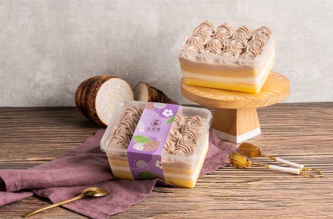 莱尔富爱献妈咪预购专刊包括法布甜「芋头珠宝盒」8入2640元。（莱尔富提供）