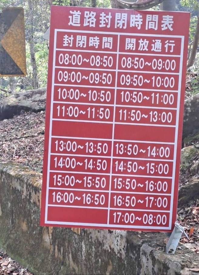 每日上午8点到下午5点，每个小时放行10分钟。（苗栗县政府提供／李京升苗栗传真）