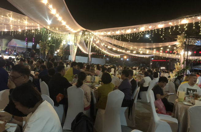 高雄知名总铺师阿隆师娶媳妇，3亿超豪华办桌曝光。（林雅惠摄）