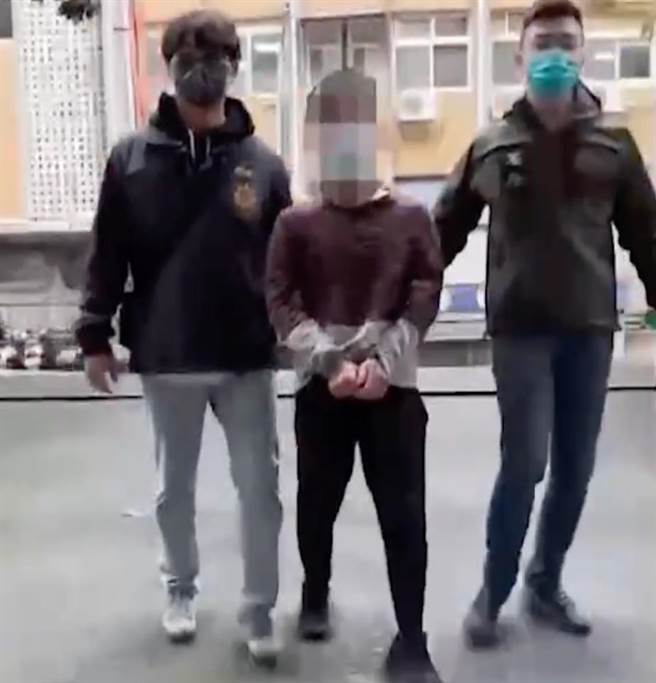 警方逮捕涉嫌贩毒的叶姓男子。（翻摄画面）