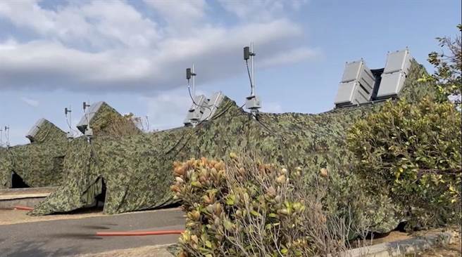 中共环台军演，恒春半岛罕见布署反舰飞弹。(民眾提供)