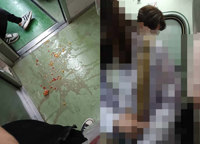 有网友日前搭火车时，惊见长相俊俏男子不慎打翻饮料，但该男子竟然躲去厕所滑手机，让她有些傻眼。（翻摄自脸书爆料公社）