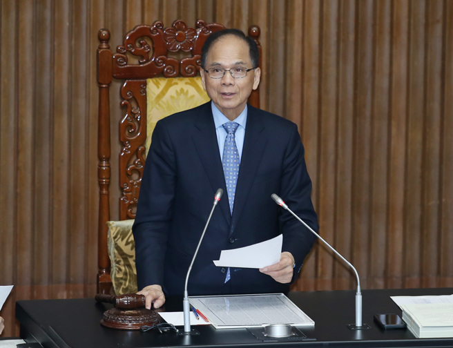 立法院长游锡堃。（姚志平摄）