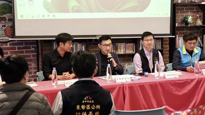 东势客家文化园区将进行第二期改善，立委江启臣11日举办会勘。（陈淑娥摄）