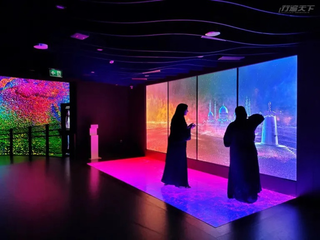 博物館內重視善用「動態科技」和參觀者做有趣的互動。（攝影／溫士凱）