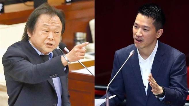 王世坚（左）与何志伟（右）的立委提名「坚伟之战」炮火猛烈（本报资料照片）