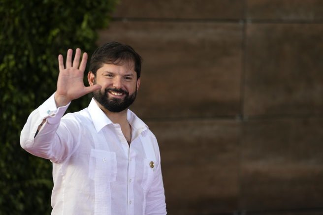 智利总统波里奇（Gabriel Boric）。(图/美联社)