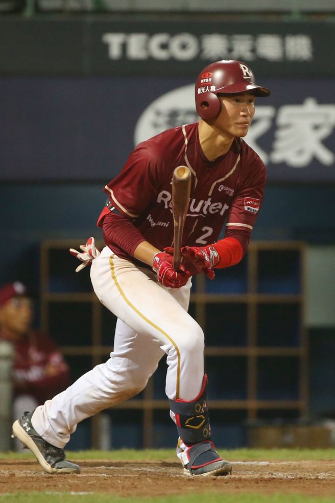 樂天桃猿捕手宋嘉翔。（杜宜諳攝）