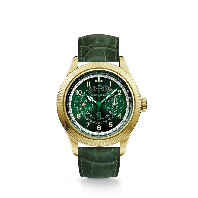 万宝龙1858系列Unveiled Timekeeper限量款28腕表，6万欧元。（Montbalnc提供）