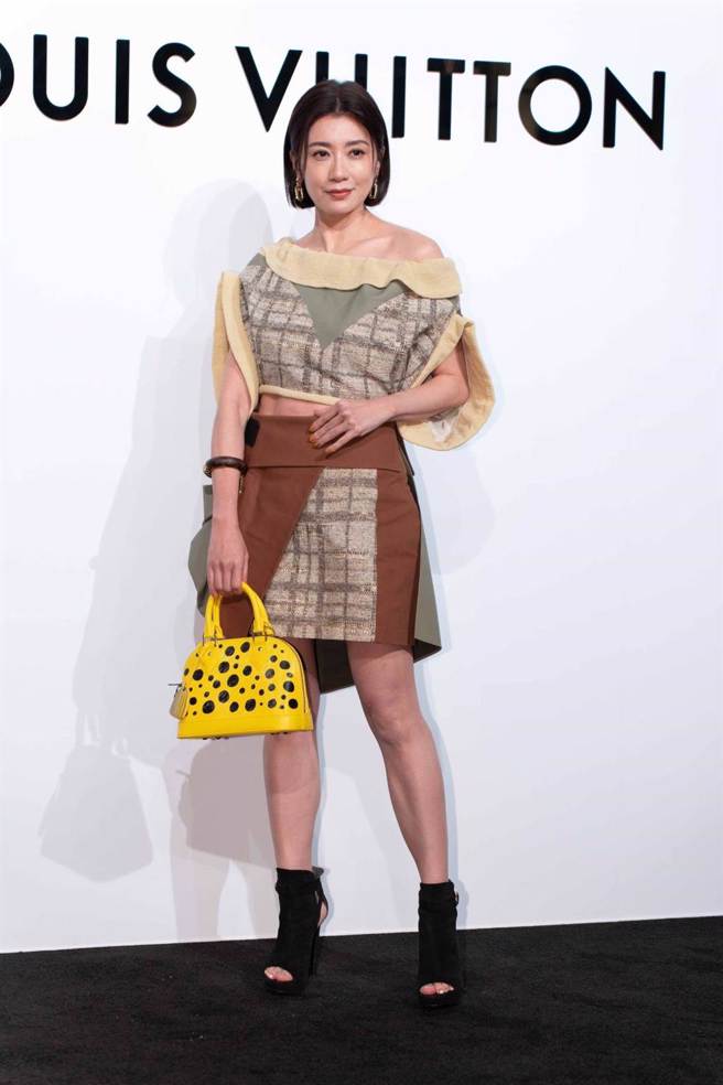 賈靜雯曾以一身辣裝現身台北101的LV活動。（資料照／吳松翰攝）