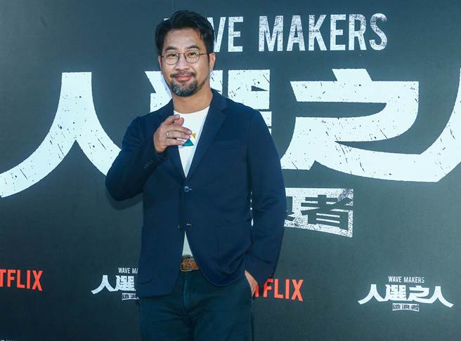 黃健瑋和老婆爆花合體演夫妻。（粘耿豪攝）