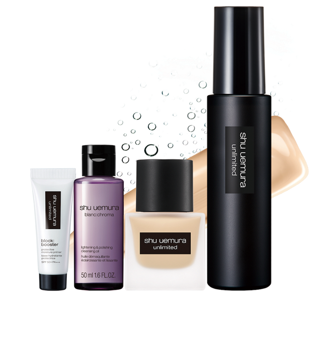 新光三越SHU UEMURA无极限完美持久底妆组 特价68折2880元。（新光三越提供）