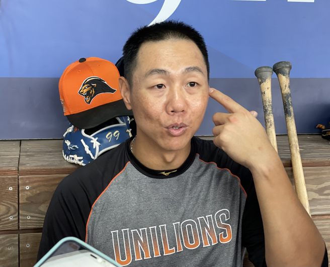 林益全今年转战统一狮，15日首度作客新庄。（毛琬婷摄）