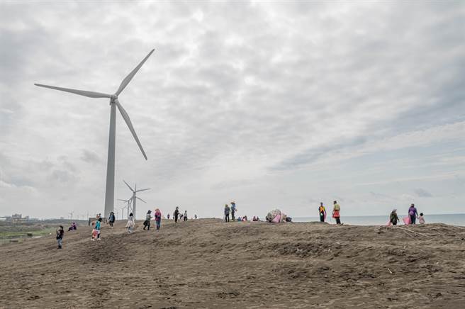 桃园市环境教育文教协会今举办草漯沙丘海洋生态净滩暨节能宣导活动。（桃市府提供／蔡明亘桃园传真）