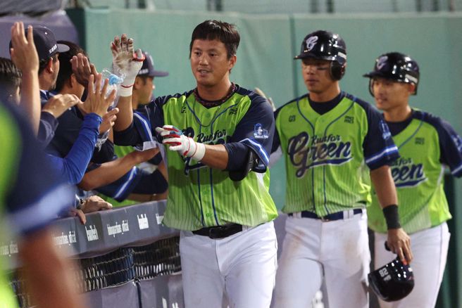 富邦悍将高国辉相隔590天再度演出单场双响炮。（富邦悍将提供）