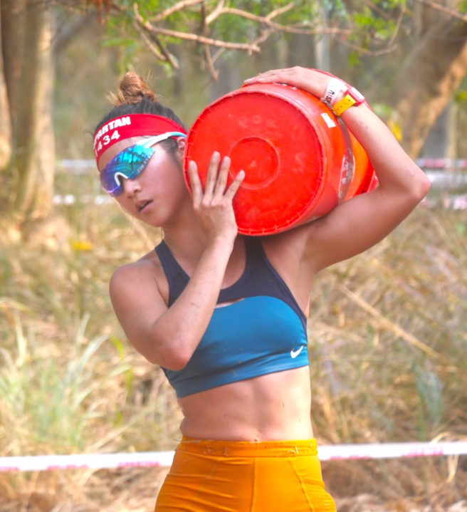 「美女警花」谢伯韶復出就有好成绩。（大会提供）