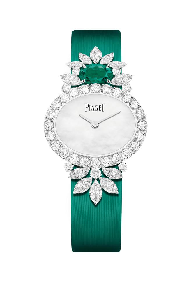伯爵Treasures系列祖母绿珠宝表，约410万元。（PIAGET提供）