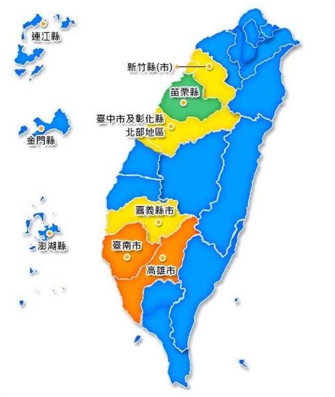 为减压供水的黄灯。(彰化县政府提供／吴建辉彰化传真)