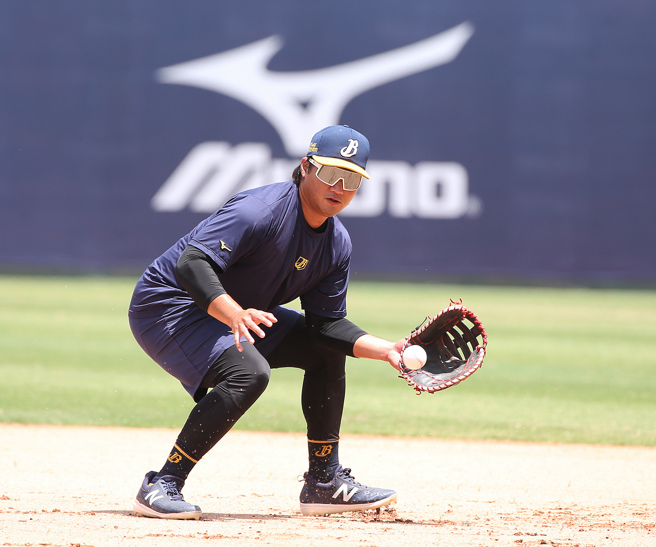 中信兄弟苏纬达。（陈怡诚摄）