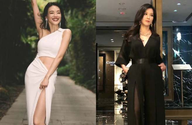 舒淇（左）今（16）日47岁生日，好友林熙蕾（右）抢先晒素顏照祝贺。（图/IG@ sqwhat、微博 林熙蕾）