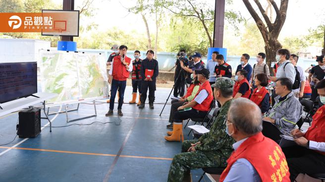 内门山林火警 高市成立府级灾害应变中心。（高雄市新闻局提供）