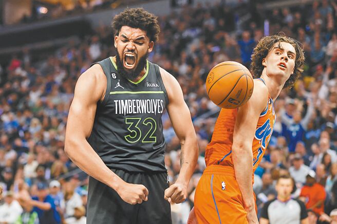 灰狼双塔撕裂雷霆季后赛战金块NBA