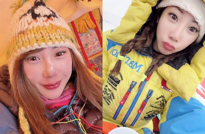 登山美女曾格尔与公关公司女老板在脸书上互相放火攻击对方。（翻摄自曾格尔脸书）