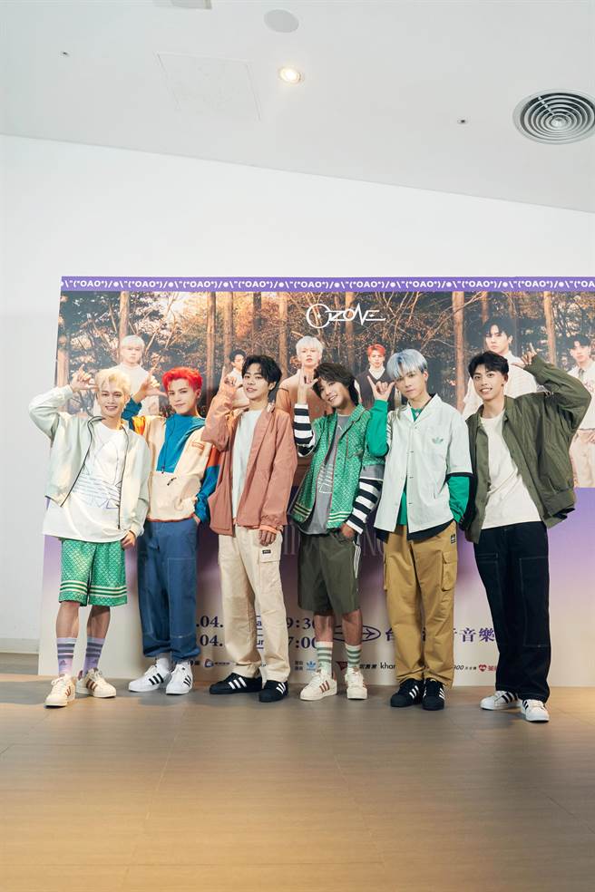 Ozone左至右：子翔、哲言、佳辰、焕钧、祖安、文廷。(索尼音乐提供)