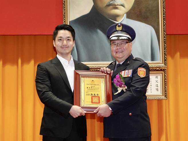 
义勇警察大队大队长周靖烈。（北市警局提供）