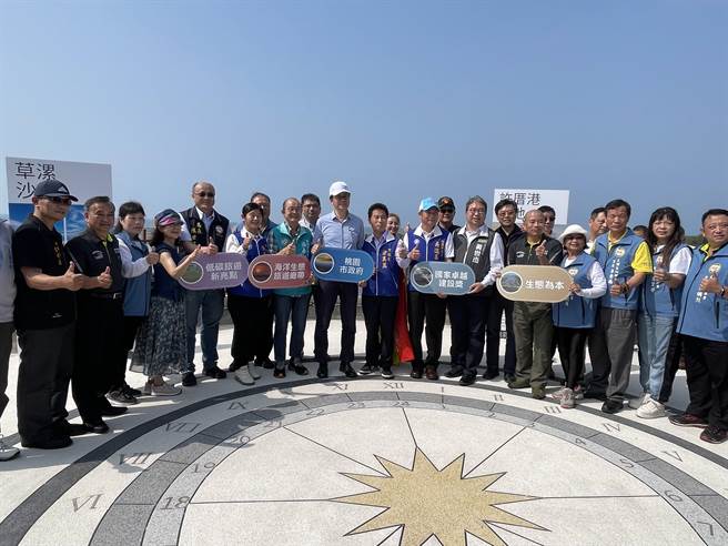 桃园许厝港自行车景观大桥17日启用。(吕筱蝉摄)