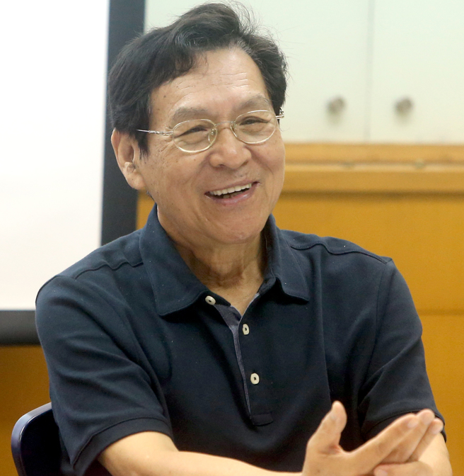 前南投縣長彭百顯（見圖）17日應邀出席前副總統呂秀蓮舉行的「從馬關屈辱談兩岸和平與尊嚴」座談會 ，發表自己的看法。（趙雙傑攝）