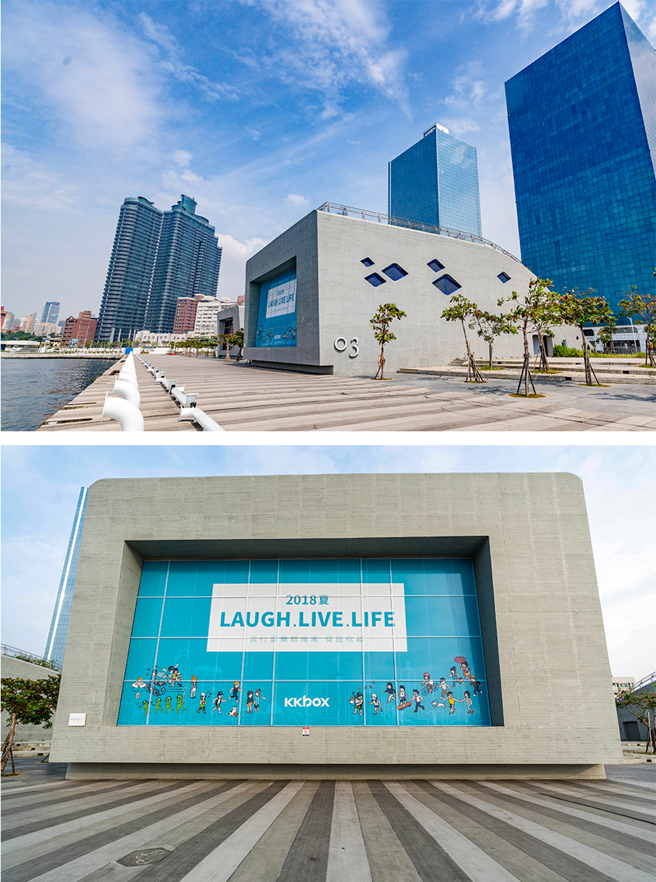 娛樂展演品牌KKLIVE選在高雄流行音樂中心鯨魚堤岸3館設立「後台Backstage Live」，主要看中此區地理優勢，期待有更多可能性。(圖片提供/KKLIVE)
