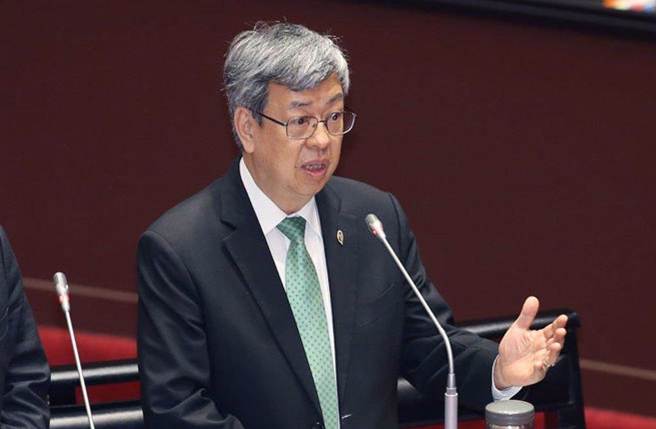 行政院长陈建仁被质疑答询都只会讲漂亮的空话。（中时资料照／姚志平摄）