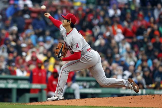 天使队投手大谷翔平。（美联社）