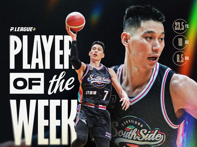 钢铁人林书豪再获单周MVP肯定。（高雄17直播钢铁人提供）