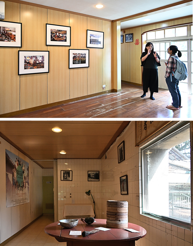 樂群村3號眷舍陳列眷村老照片及欣欣市場影像文物常設展，可預約參觀。 (攝影/Carter)
