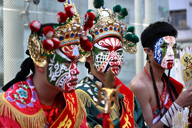 吉胜堂八家将由二十多岁新生代将脚组成。(摄影/Carter)
